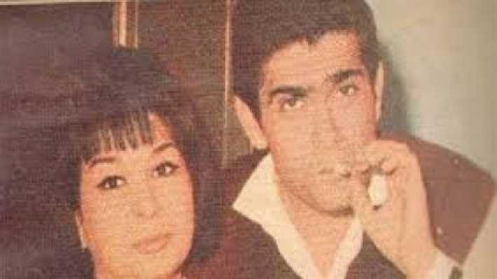 يوسف فخر الدين مع زوجته نادية سيف النصر