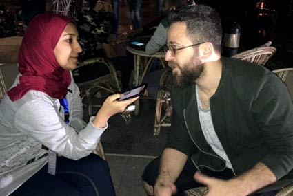 صباغ أثناء حواره مع FilFan.com