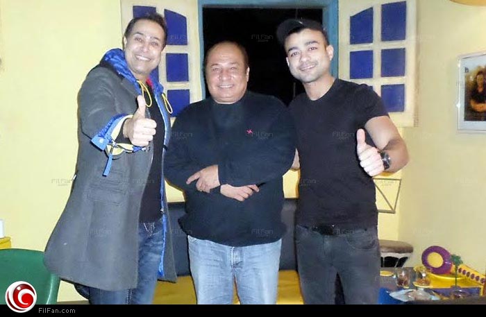 هيثم شاكر وحكيم مع المنتج فايز عزيز