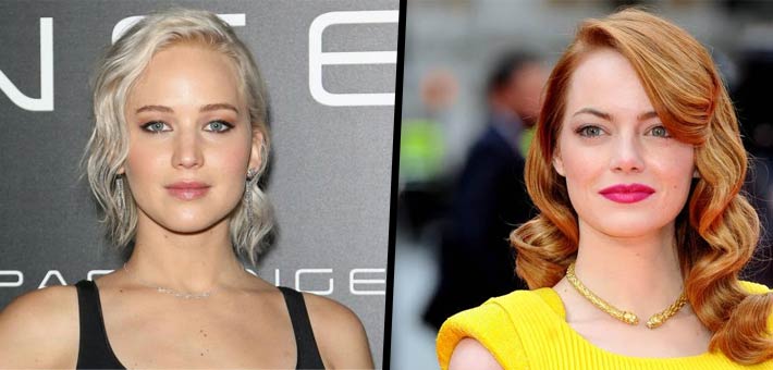 إيما ستون وجنيفر لورانس