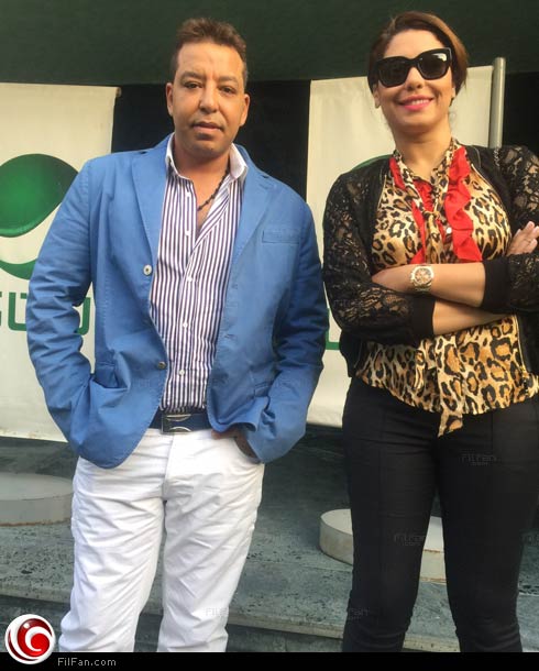 هدى سعد وسعيد إمام في شركة روتانا في مصر