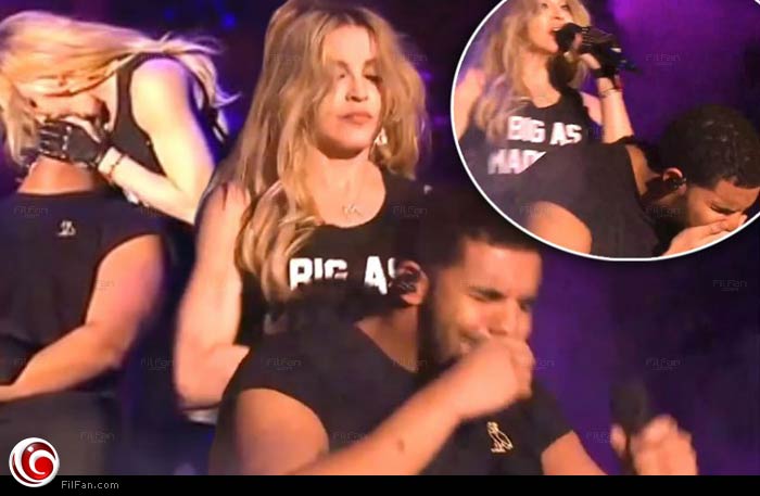 دريك ينفر من قبلة مادونا له في مهرجان Coachella