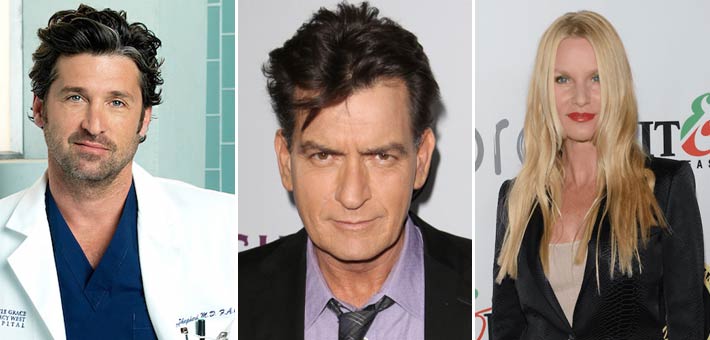 نيكوليت شيريدان، وتشارلي شين، وباتريك ديمبسي