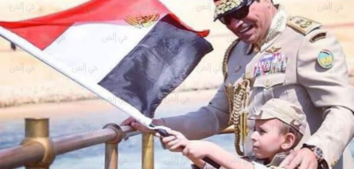 السيسي والطفل المصاب