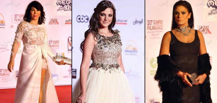 من اليمين: صبا مبارك، درة، غادة إبراهيم