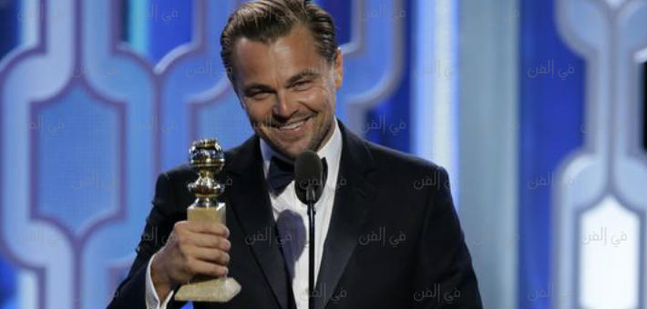 ليوناردو دي كابريو سعيد بجائزة أفضل ممثل