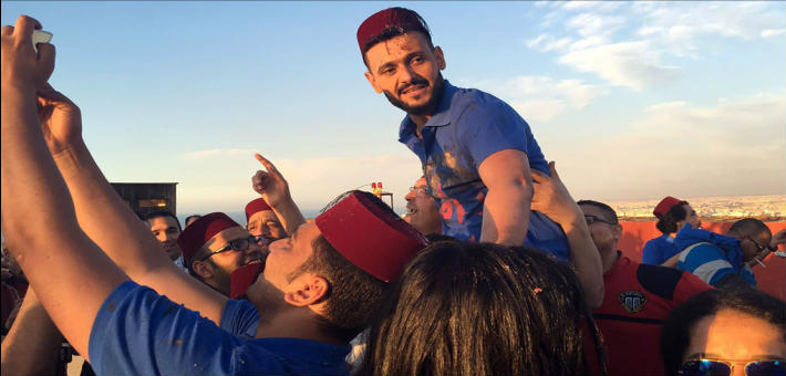 رامز جلال يحتفل بانتهاء التصوير