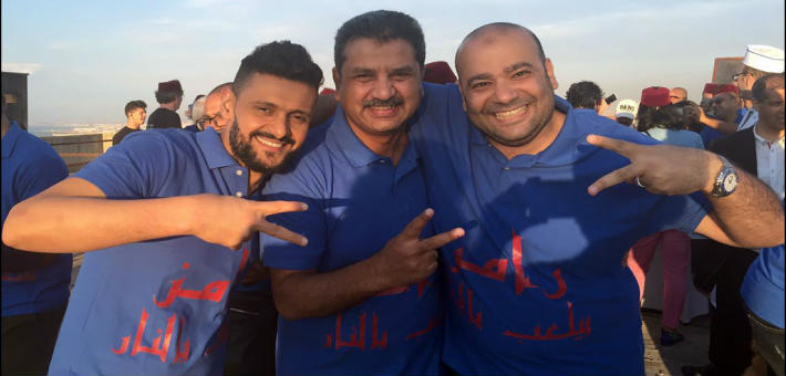 رامز جلال ومحمد عبد المتعال رئيس قناة &quot;MBC مصر&quot;