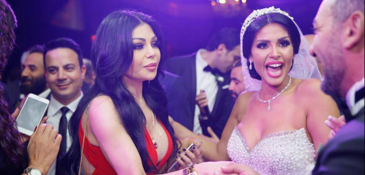 هيفاء وهبي في حفل زفاف ساندي