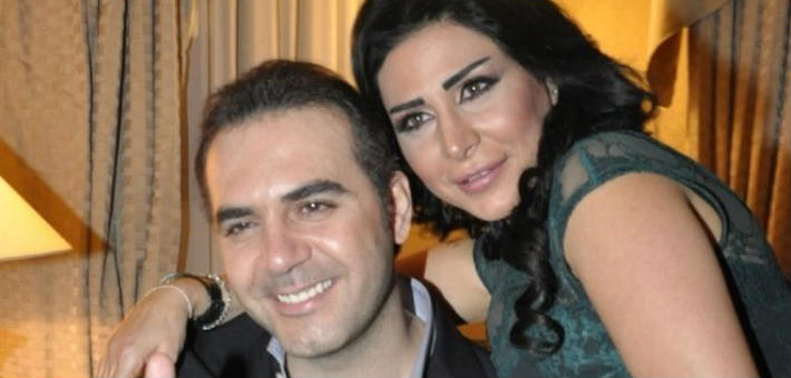 وائل جسار مع زوجته ميري