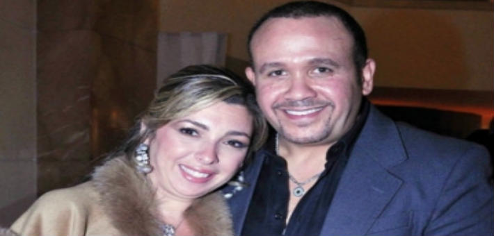 هشام عباس وزوجته