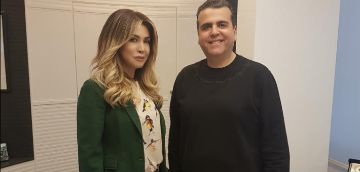 نوال الزغبي والمنتج جمال سنان