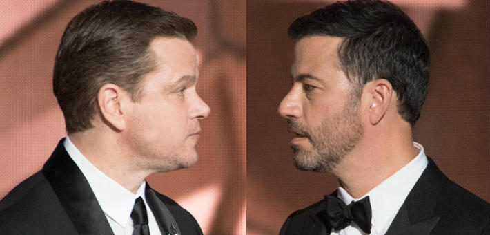 جيمي كيميل ومات ديمون