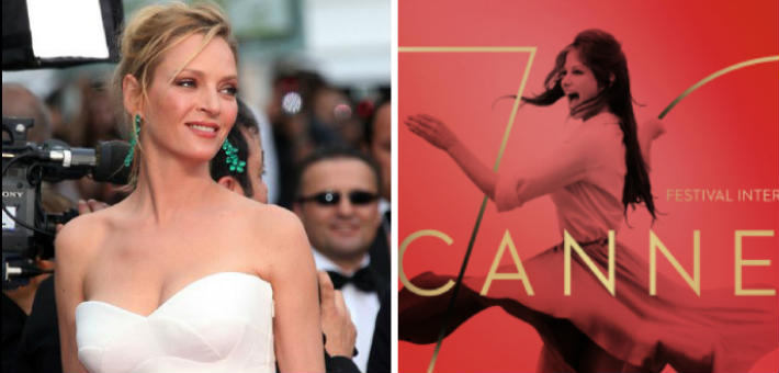 أوما ثورمان وملصق مهرجان كان