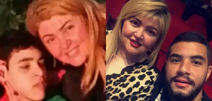 مها أحمد وابنيها