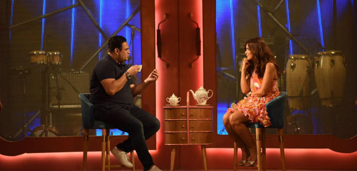 أكرم حسني وغادة عادل