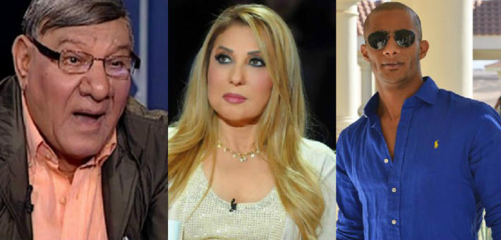 محمد رمضان ونادية الجندي ومفيد فوزي