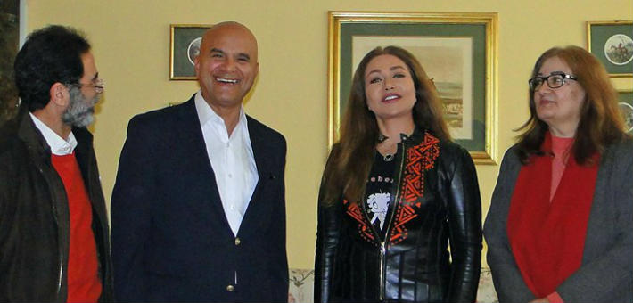 ليلى علوي تستقبل إدارة مهرجان شرم الشيخ السينمائي