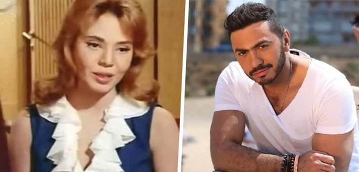 تامر حسني وماجدة الصباحي