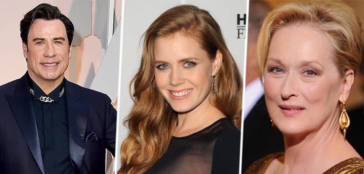 ميريل ستريب وإيمي أدامز وجون ترافولتا