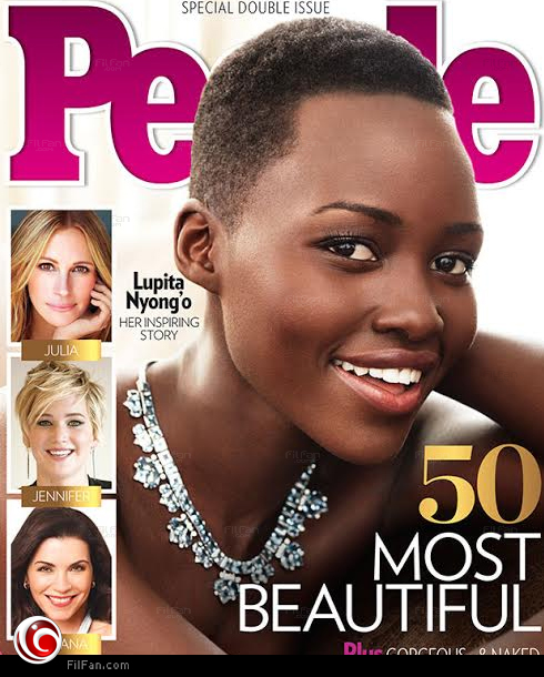لوبيتا نيونجو على علاف مجلة People بعد اختيارها كأجمل نساء العالم لـ 2014