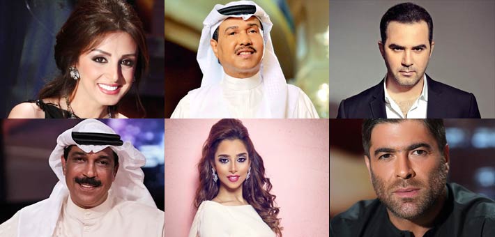 بعض نجوم المهرجان