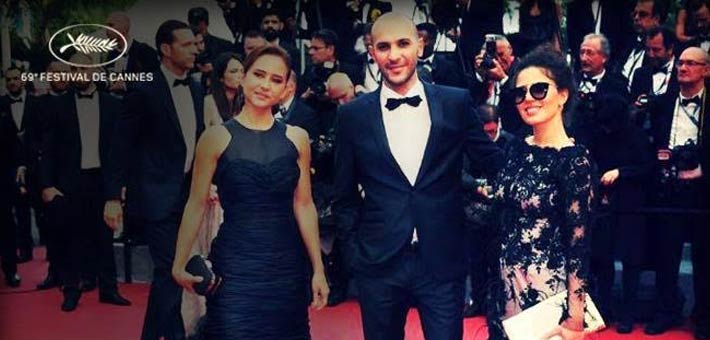 محمد دياب ونيللي كريم في مهرجان كان