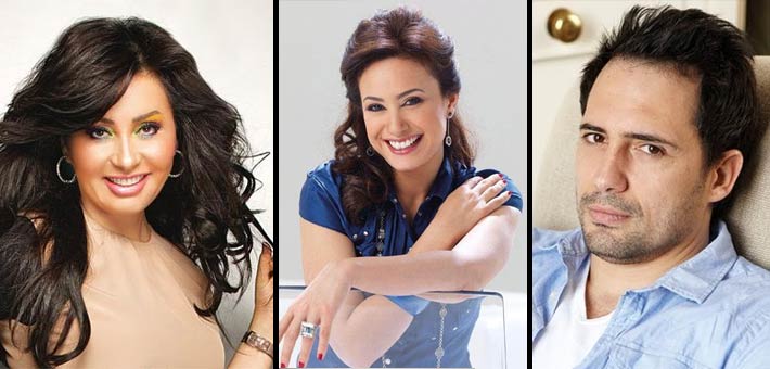 ظافر العابدين وهند صبري ولطيفة