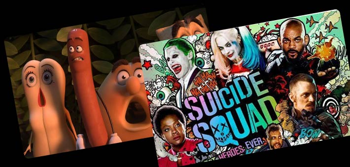 suicide squad and sausage party