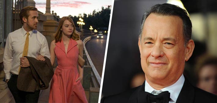 توم هانكس ولقطة من فيلم La La Land