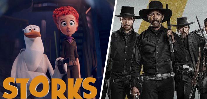 فيلمي The magnificent Seven وStorks