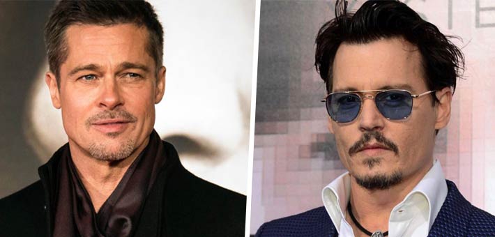 جوني ديب وبراد بيت