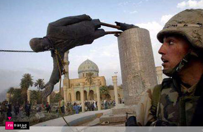 تمثال الرئيس العراقي المخلوع