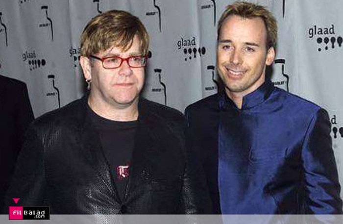 التون جون وزوجه ديفيد فيرينش