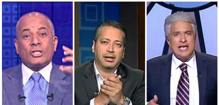 وائل الإبراشي وتامر أمين وأحمد موسى