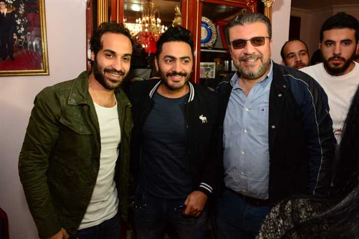 تامر حسني وعمرو الليثي وأحمد فهمي