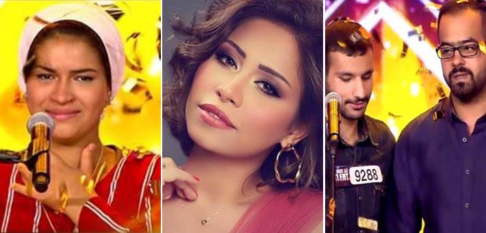 شيرين عبد الوهاي ومتسابقي Arab Got Talent