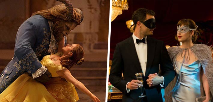 فيلم Fifty shades darker وBeauty and the beast