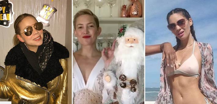 نجمات هوليوود يحتفلن بالعام الجديد