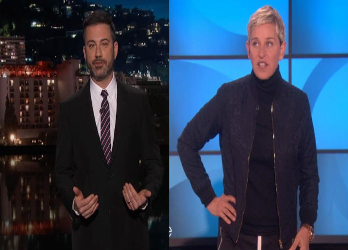 إلين ديجينريس وجيمي كيميل