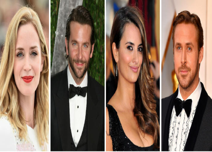 ريان جوسلينج بينيلوبي كروز وبرادلي كوبر وإيميلي بلانت