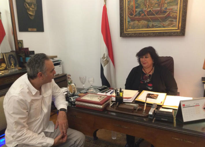 إيناس عبد الدايم ومحمد حفظي 