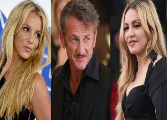 مادونا وشون بين وبريتني سبيرز