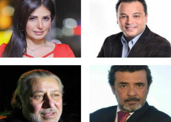 تامر عبد المنعم وأمل رزق وشريف خير الله ومحمد النجار 