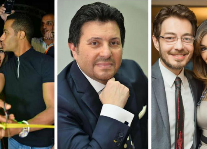 أحمد زاهر وزوجته وهاني شاكر ومحمد رمضان وشقيقته