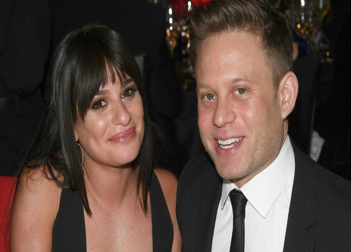 ليا ميشيل وخطيبها زاندي رايش