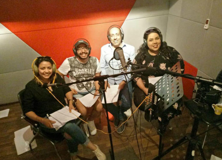 شيماء سيف مع أحمد صيام وحسام داغر وسهر الصايغ