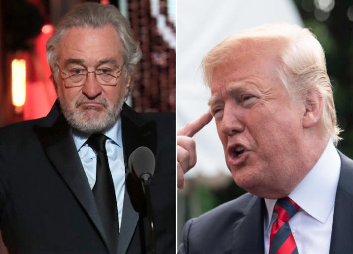 دونالد ترامب وروبرت دي نيرو 