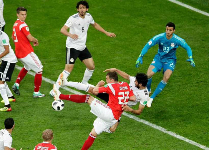 مباراة مصر وروسيا