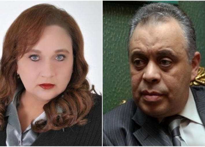 أشرف زكي وماجدة خير الله